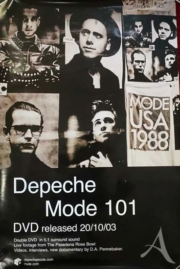 zum DVD-Release: DEPECHE MODE - "101" - Promo-Poster, 2003 zum DVD-Release: DEPECHE MODE - "101" - Promo-Poster, 2003