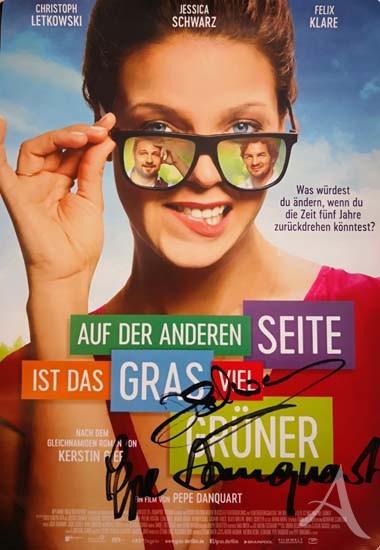 Kinoposter "Auf der anderen Seite..."- HANDSIGNIERT von JESSICA SCHWARZ +