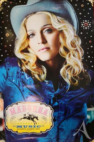 PROMO- Poster: MADONNA - "Music" - USA 2000 PROMO- Poster: MADONNA - "Music" - USA 2000