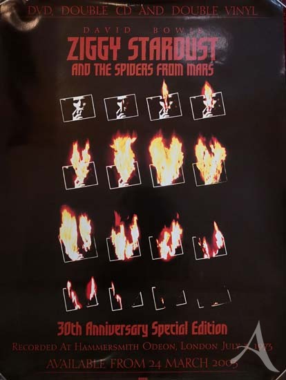 DAVID BOWIE - Promo-Poster - ZIGGY STARDUST - Album Release 2003 DAVID BOWIE - Promo-Poster - ZIGGY STARDUST - Album Release 2003