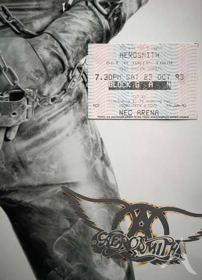 Tourbook - AEROSMITH - "Get A Grip"- Tour 1993 plus Ticket Tourbook - AEROSMITH - "Get A Grip"- Tour 1993 plus Ticket