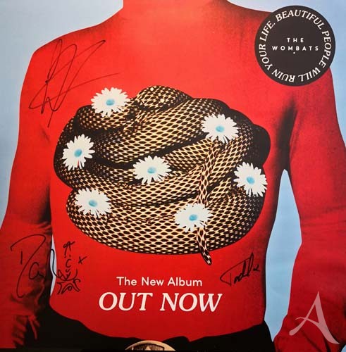 Promo- Poster - THE WOMBATS - "Beautiful People..." - HANDSIGNIERT ! Promo- Poster - THE WOMBATS - "Beautiful People..." - HANDSIGNIERT !
