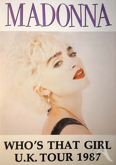 MADONNA - "Who´s That Girl" - U.K. TOUR 1987 MADONNA - "Who´s That Girl" - U.K. TOUR 1987