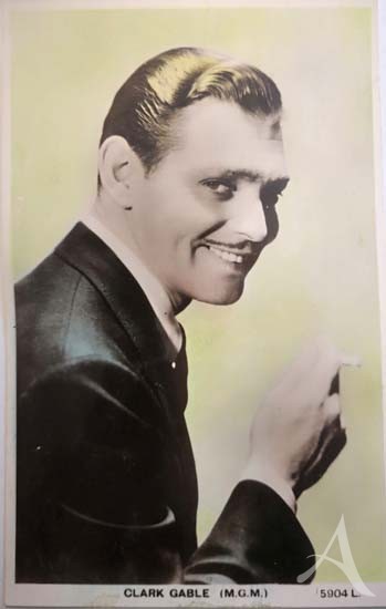 Colorierte "echt-FOTO" Postkarte CLARK GABLE Colorierte "echt-FOTO" Postkarte CLARK GABLE