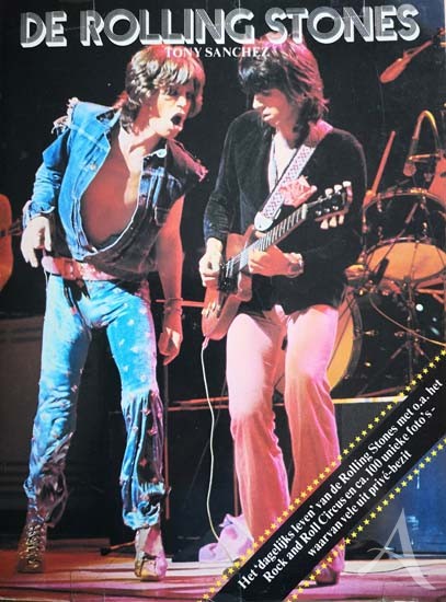 De ROLLING STONES - Niederländisches Buch von Tony Sanchez von 1979