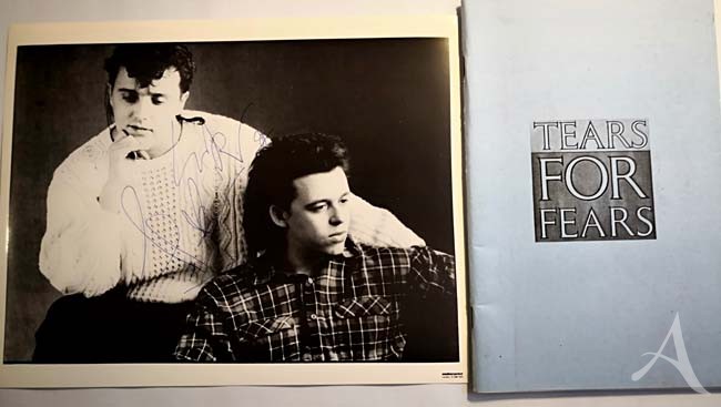 Rarität: TEARS FOR FEARS - Tour - Itinerary von 1985 - PLUS originales AUTOGRAMM !!