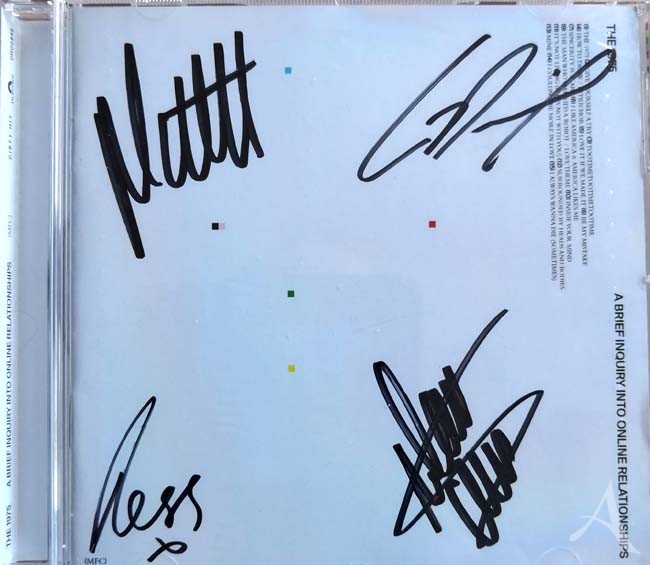 THE 1975 - CD- Album "A Brief Inquiry Into Online Relationships" - HANDSIGNIERT !! THE 1975 - CD- Album "A Brief Inquiry Into Online Relationships" - HANDSIGNIERT !!