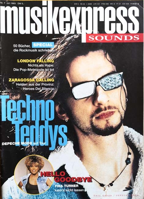 DAVE GAHAN - Titelstory der "Musik Express" von 1993 - DEPECHE MODE DAVE GAHAN - Titelstory der "Musik Express" von 1993 - DEPECHE MODE