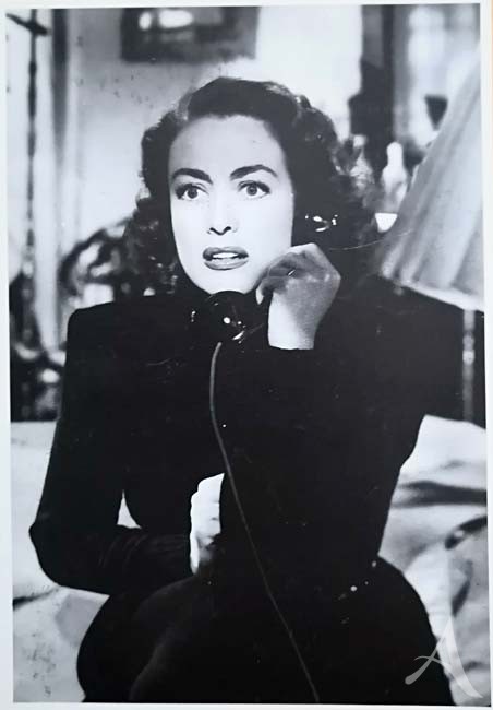 JOAN CRAWFORD - Postkarte - England 80er Jahre JOAN CRAWFORD - Postkarte - England 80er Jahre
