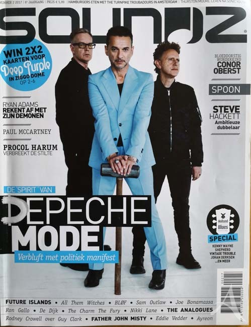 Magazin - DEPECHE MODE auf dem Cover der "Soundz" - Holland - 2017 Magazin - DEPECHE MODE auf dem Cover der "Soundz" - Holland - 2017