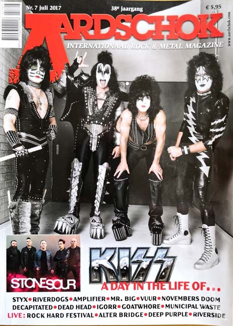 Magazin - KISS auf dem Cover der "Aardschok" - Holland - 2017