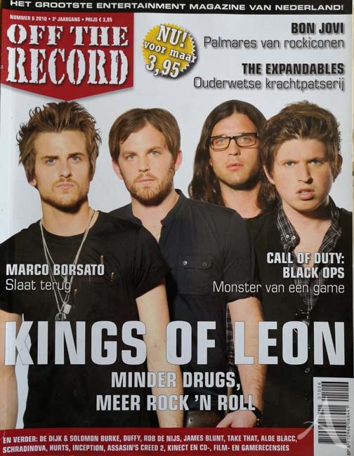 KINGS OF LEON - Magazin "Off The Road" - Holland 2010 KINGS OF LEON - Magazin "Off The Road" - Holland 2010