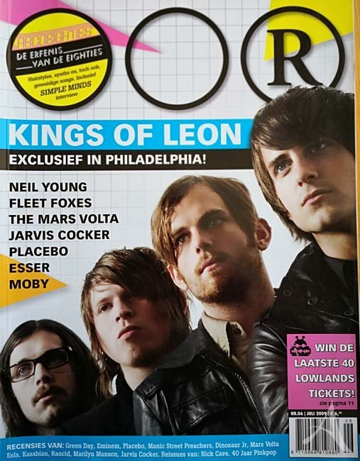 KINGS OF LEON - auf dem Titel der "OOR" - Holland 2009 KINGS OF LEON - auf dem Titel der "OOR" - Holland 2009