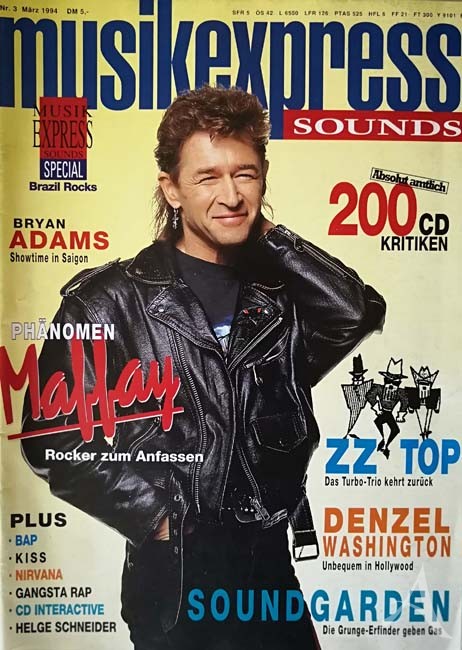 PETER MAFFAY - Coverstory der MUSIK EXPRESS - 3/1994 PETER MAFFAY - Coverstory der MUSIK EXPRESS - 3/1994