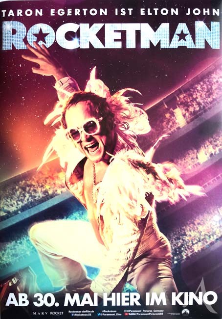 ELTON JOHN - zum Film "Rocketman" - kleiner Pappaufsteller in A4 ELTON JOHN - zum Film "Rocketman" - kleiner Pappaufsteller in A4