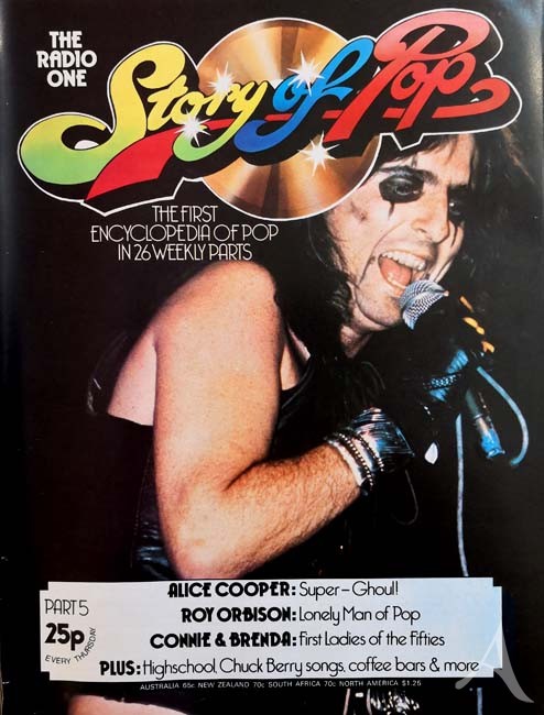 ALICE COOPER auf dem Cover der "Story Of Pop" - England 1973 ALICE COOPER auf dem Cover der "Story Of Pop" - England 1973