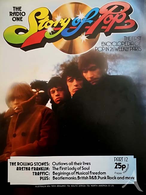 The ROLLING STONES auf dem Cover der "Story of Pop" - England 1973