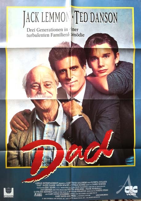 JACK LEMMON - Videoplakat zum Film "DAD" - TED DANSON - ETHAN HAWKE