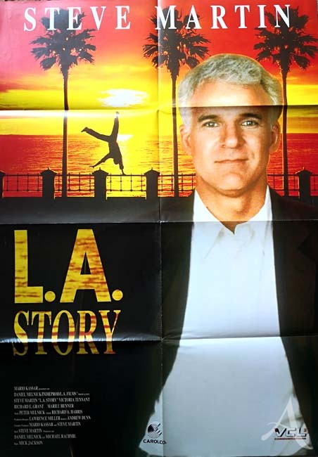 STEVE MARTIN - Videoplakat zum Film "L.A. STORY" - 1991 STEVE MARTIN - Videoplakat zum Film "L.A. STORY" - 1991