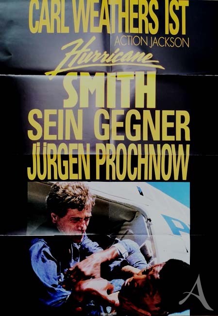 JÜRGEN PROCHNOW - Videoplakat zum Film "Hurricane Smith" - 1992 JÜRGEN PROCHNOW - Videoplakat zum Film "Hurricane Smith" - 1992
