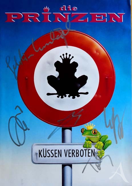 DIE PRINZEN - Presseinfo zum Release des Albums "Küssen verboten" - von der Band HANDSIGNIERT !!