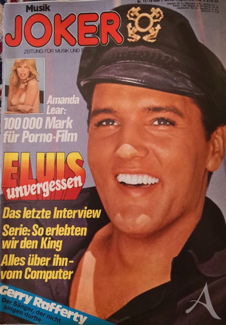 ELVIS PRESLEY - Titelstory der Musik JOKER von 1978 ELVIS PRESLEY - Titelstory der Musik JOKER von 1978
