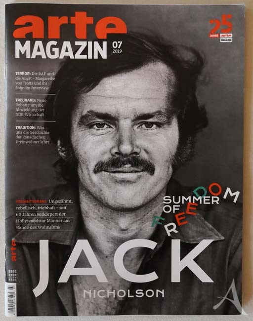 JACK NICHOLSON - Coverstory des "arte MAGAZIN" - 2019 JACK NICHOLSON - Coverstory des "arte MAGAZIN" - 2019