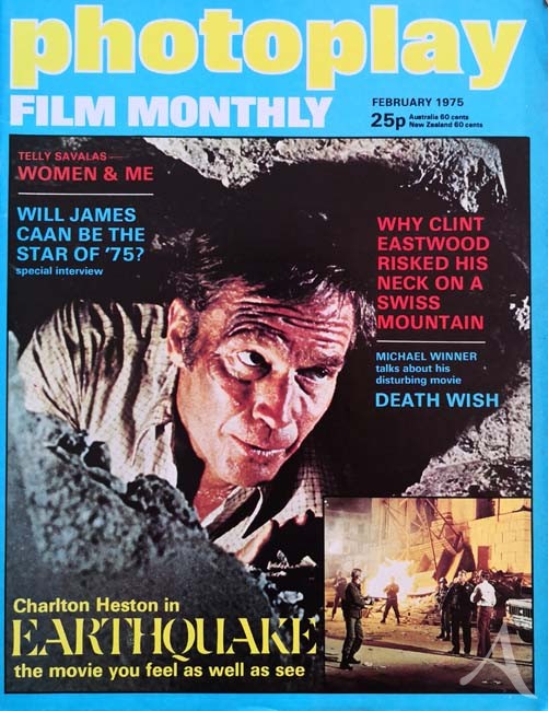 CHARLTON HESTON auf dem Cover der "photoplay" von 1975 - England CHARLTON HESTON auf dem Cover der "photoplay" von 1975 - England