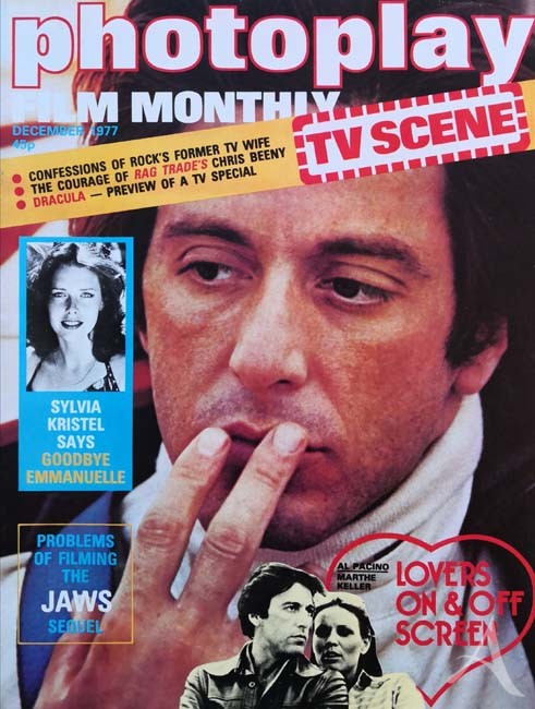 AL PACINO - Titelstory der "photoplay" von 1977 - England AL PACINO - Titelstory der "photoplay" von 1977 - England