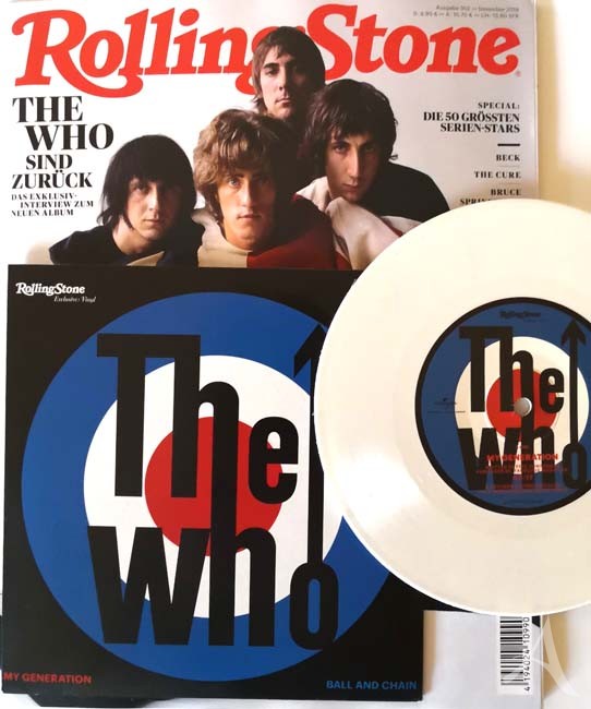 THE WHO -- Magazin "Rolling Stone" mit exklusiver weißer Vinyl Single "My Generation"