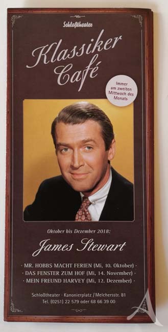 JAMES STEWART - Promo-Flyer für eine Filmreihe im KINO JAMES STEWART - Promo-Flyer für eine Filmreihe im KINO