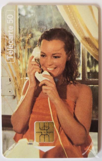 ROMY SCHNEIDER - Telefonkarte, Frankreich - Motiv aus dem Film: "La Piscine" 1969 ROMY SCHNEIDER - Telefonkarte, Frankreich - Motiv aus dem Film: "La Piscine" 1969