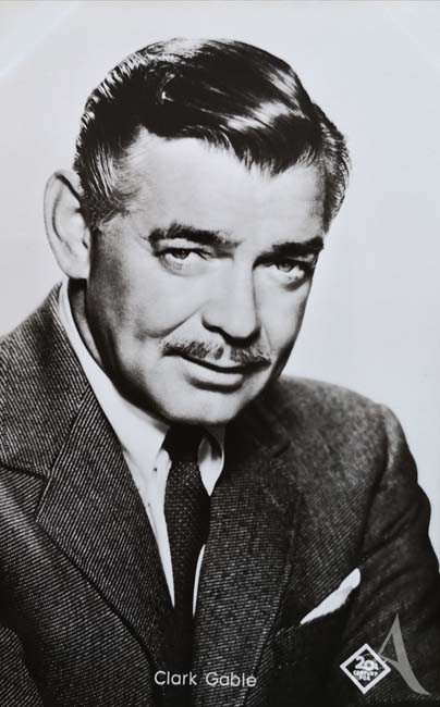 CLARK GABLE - Postkarte aus den 50er/60er Jahren - Vintage ! CLARK GABLE - Postkarte aus den 50er/60er Jahren - Vintage !