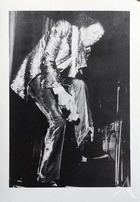 Postkarte - JIMI HENDRIX - Live on Stage - England - ungelaufen