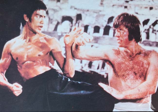 Postkarte - CHUCK NORRIS - BRUCE LEE - ungelaufen - England Postkarte - CHUCK NORRIS - BRUCE LEE - ungelaufen - England