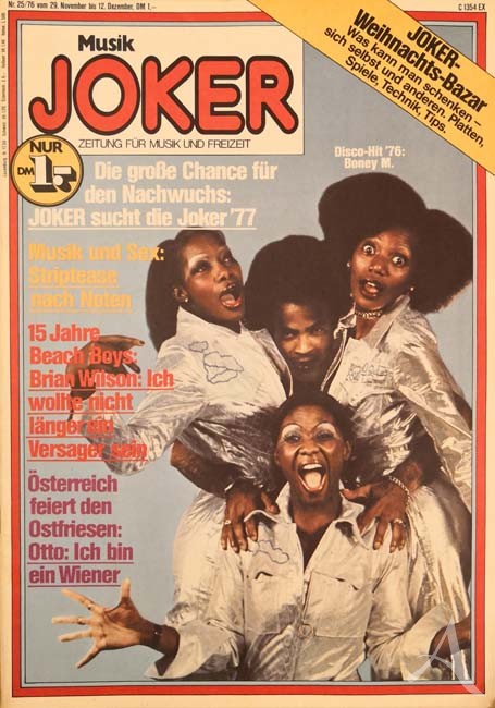 BONEY M. - Coverstory der "Musik JOKER" - Deutschland 1976 BONEY M. - Coverstory der "Musik JOKER" - Deutschland 1976