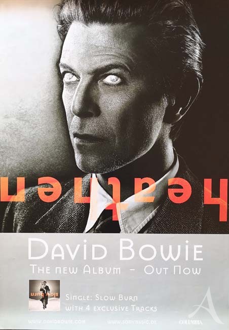 Rarität: DAVID BOWIE - Promo Poster für das Album "Heathen" - 2002 Rarität: DAVID BOWIE - Promo Poster für das Album "Heathen" - 2002
