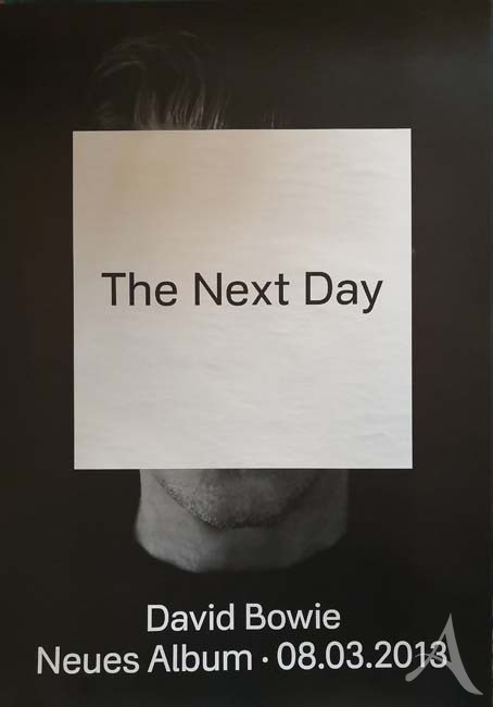 TOP-Rarität: DAVID BOWIE - Promo-Plakat für "The Next Day" - 2013 TOP-Rarität: DAVID BOWIE - Promo-Plakat für "The Next Day" - 2013