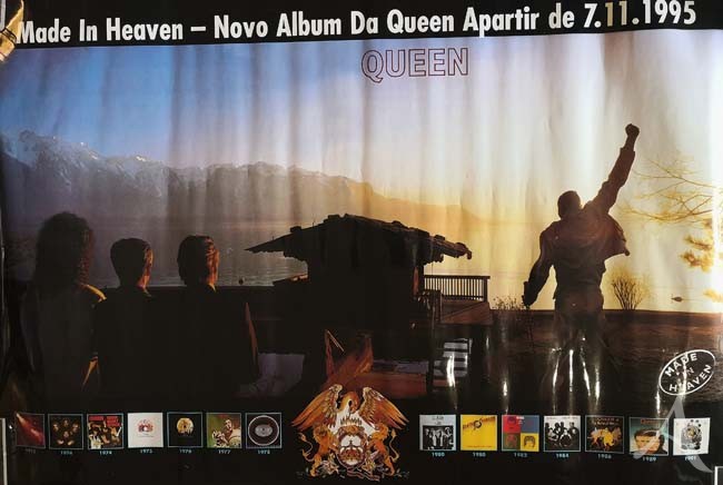 QUEEN - seltenes Promo-Plakat "Made in Heaven" - BRASILIEN 1995
