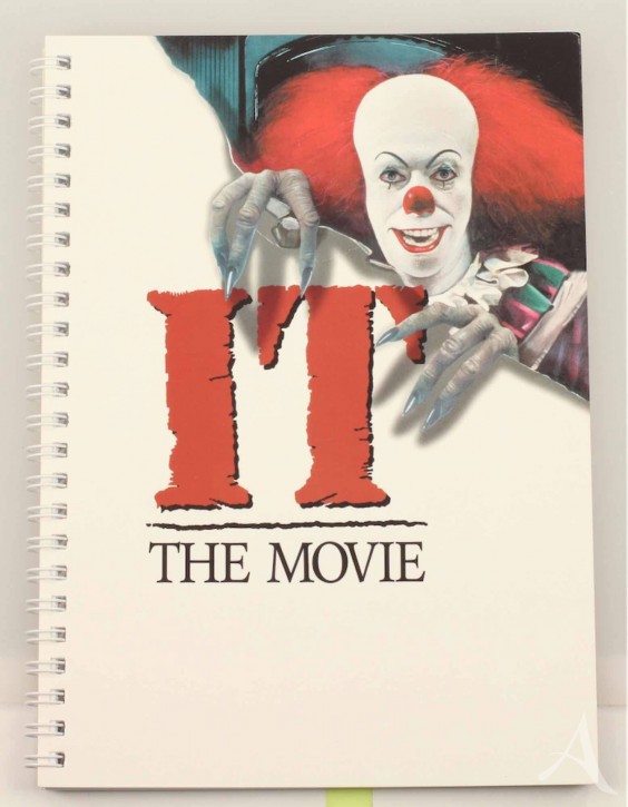TIM CURRY - Notizbuch - Stephen Kings "ES" (1990) - Movie Poster TIM CURRY - Notizbuch - Stephen Kings "ES" (1990) - Movie Poster