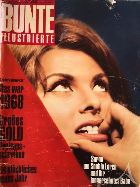 SOPHIA LOREN - Coverstory der BUNTE von 1969 ! SOPHIA LOREN - Coverstory der BUNTE von 1969 !