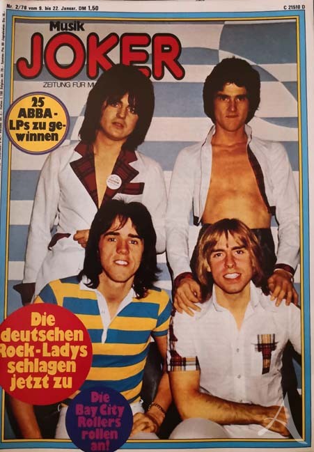 BAY CITY ROLLERS - Coverstory des "Musik JOKER" von 1978 - Vintage! BAY CITY ROLLERS - Coverstory des "Musik JOKER" von 1978 - Vintage!
