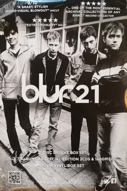 BLUR - Promotion-Poster zum Album Release von "21" BLUR - Promotion-Poster zum Album Release von "21"