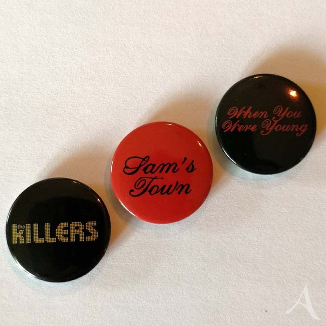 Selten - THE KILLERS - 3 offizielle Promo- Buttons von 2006 Selten - THE KILLERS - 3 offizielle Promo- Buttons von 2006
