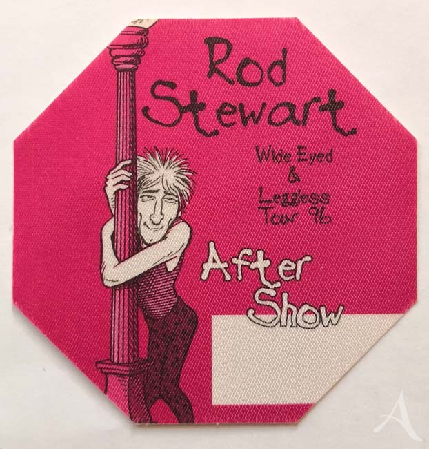 ROD STEWART - Satin-Pass "After Show" - Tour 1996 - Unused ROD STEWART - Satin-Pass "After Show" - Tour 1996 - Unused
