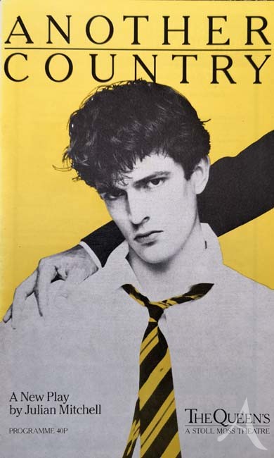 RUPERT EVERETT - Theaterprogramm "Another Country" - England 1982