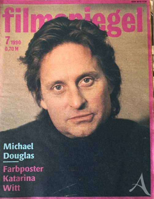 Magazin - MICHAEL DOUGLAS auf dem Cover des "FILMSPIEGEL" von 1990 Magazin - MICHAEL DOUGLAS auf dem Cover des "FILMSPIEGEL" von 1990