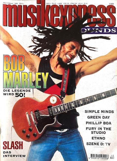 BOB MARLEY - Coverstory der "MusikExpress" von 1995