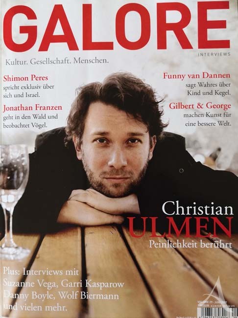 Magazin - CHRISTIAN ULMEN auf dem Cover der GALORE von 2007 Magazin - CHRISTIAN ULMEN auf dem Cover der GALORE von 2007