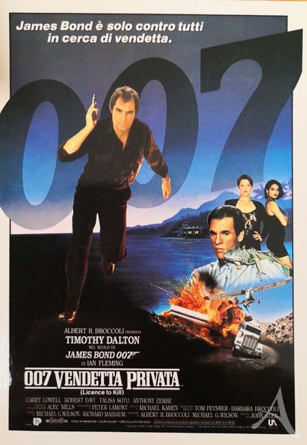 JAMES BOND - 007- "Licence To Kill" - ungelaufene Postkarte um 1990 JAMES BOND - 007- "Licence To Kill" - ungelaufene Postkarte um 1990